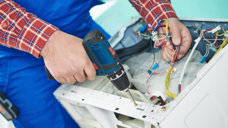 Körfez Axen Axen çamaşır makinesi kart tamiri – Su almama arızası orijinal parça ile giderildi. - Teknik servis örneği